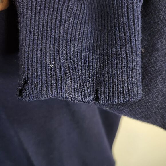 Vintage Lyle & Scott Long Sleeve Lambswool Pullover Sweater With Lining Large - Picture 11 of 12